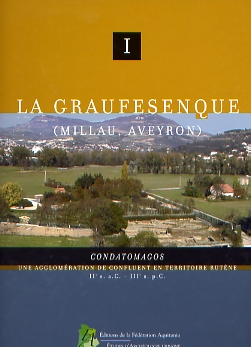 ÉPUISÉ - La Graufesenque (Millau, Aveyron). Tome 1, Condatomagos, une agglomération de confluent en territoire rutène, 2007, sous la dir. D. Schaad.