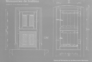 ÉPUISÉ - Menuiseries de fenêtres. Vol. 1, XVe et XVIe siècles, 2000. 